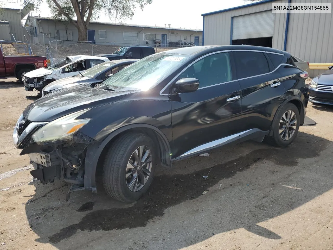 2016 Nissan Murano S VIN: 5N1AZ2MG8GN154865 Lot: 61421484