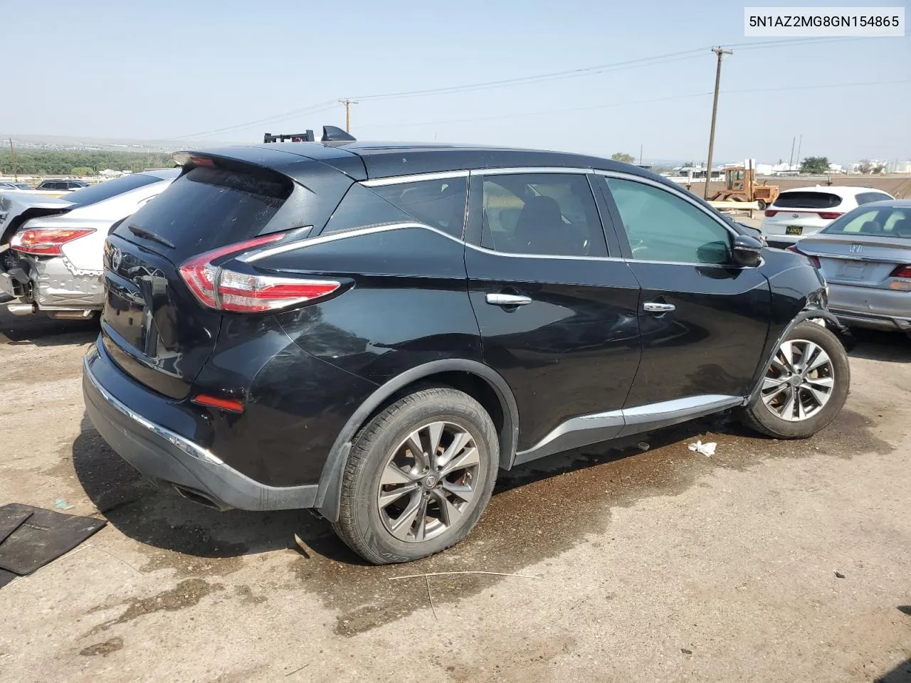 2016 Nissan Murano S VIN: 5N1AZ2MG8GN154865 Lot: 61421484