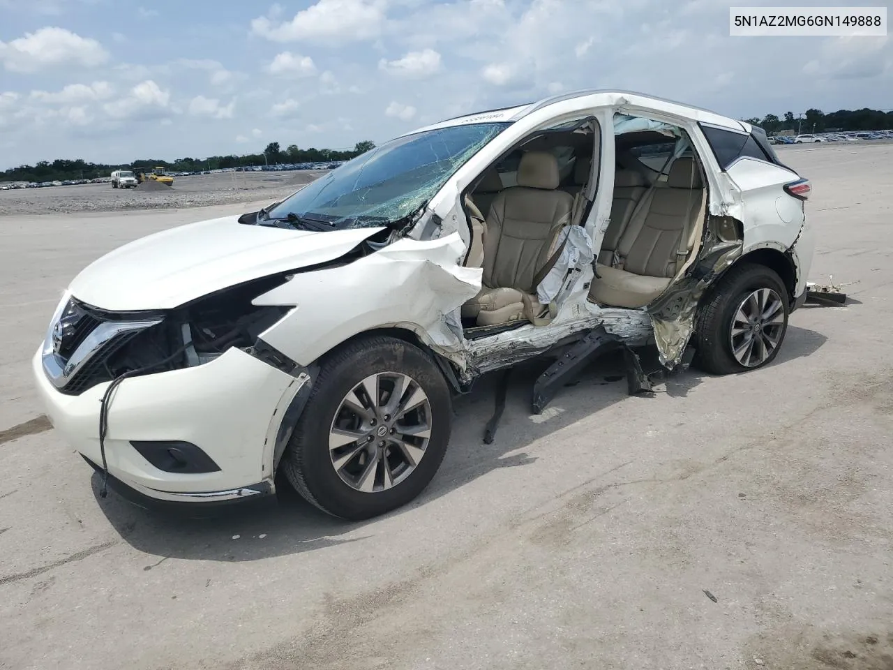 2016 Nissan Murano S VIN: 5N1AZ2MG6GN149888 Lot: 63359184