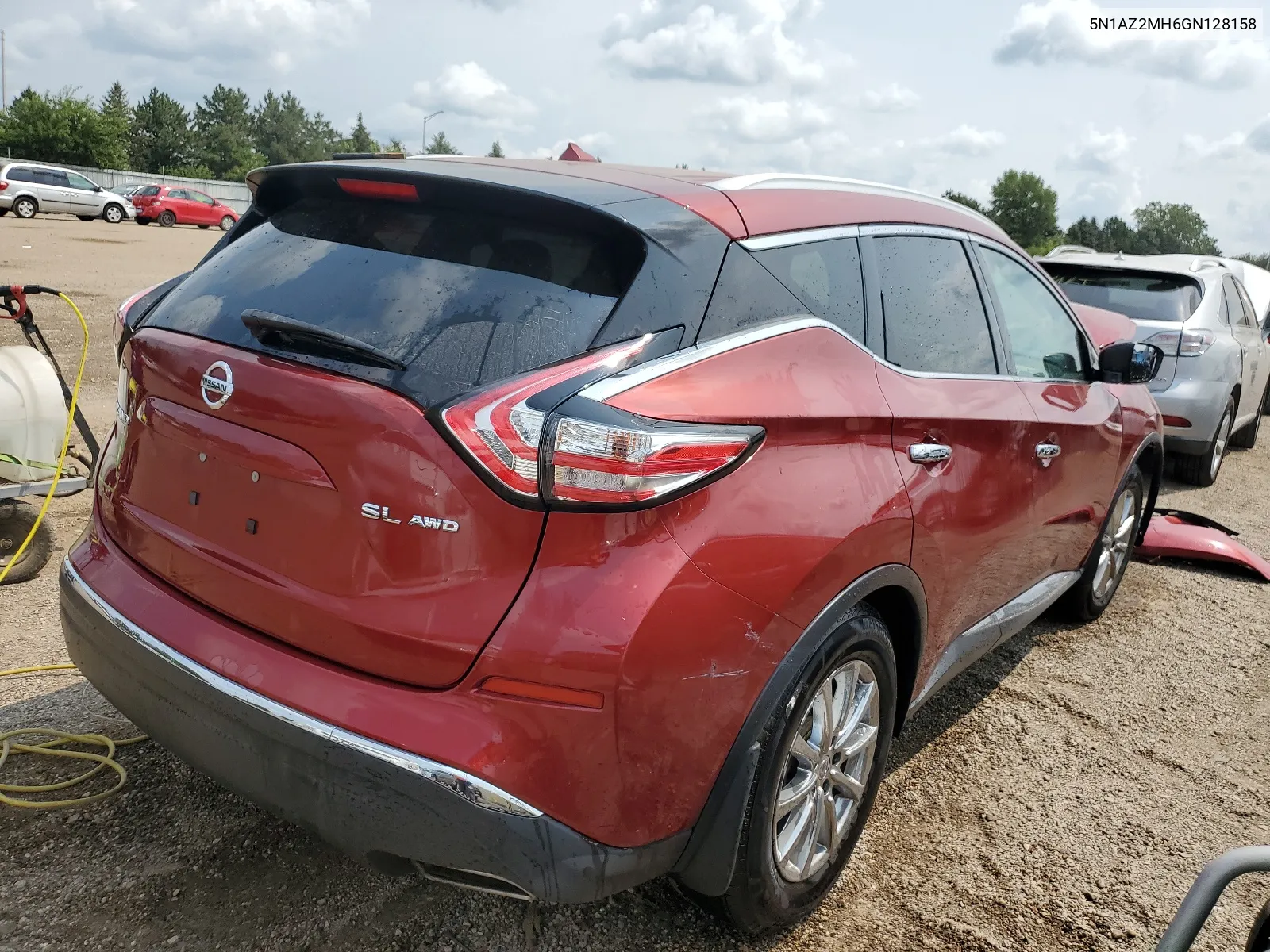 2016 Nissan Murano S VIN: 5N1AZ2MH6GN128158 Lot: 64052184