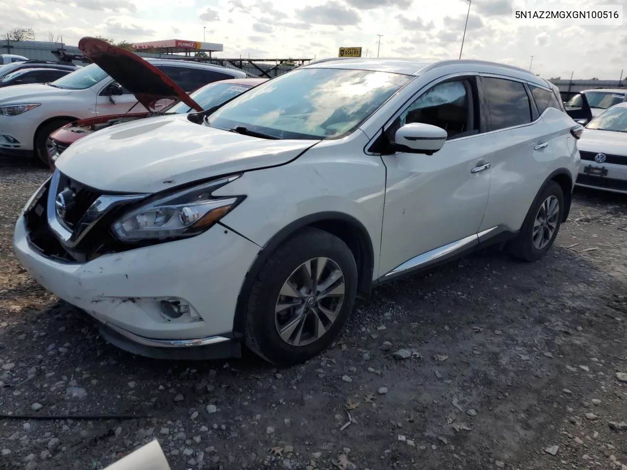 2016 Nissan Murano S VIN: 5N1AZ2MGXGN100516 Lot: 64255364