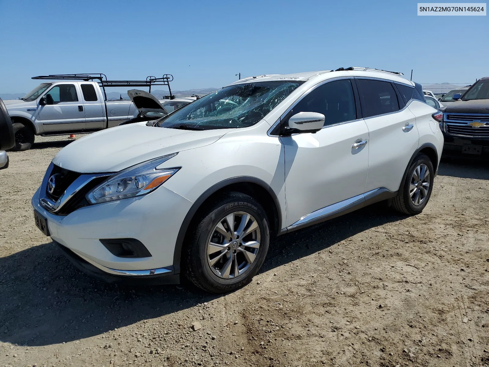 2016 Nissan Murano S VIN: 5N1AZ2MG7GN145624 Lot: 64321924