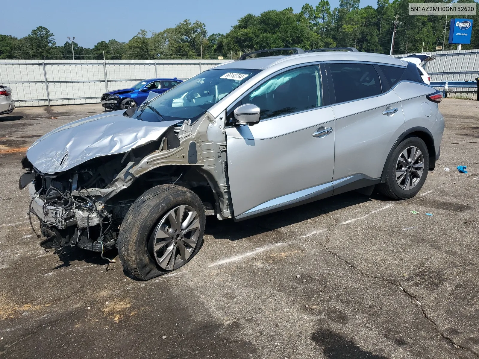 2016 Nissan Murano S VIN: 5N1AZ2MH0GN152620 Lot: 66133784