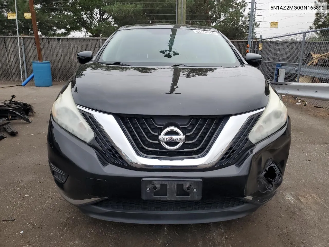 2016 Nissan Murano S VIN: 5N1AZ2MG0GN165892 Lot: 66554364