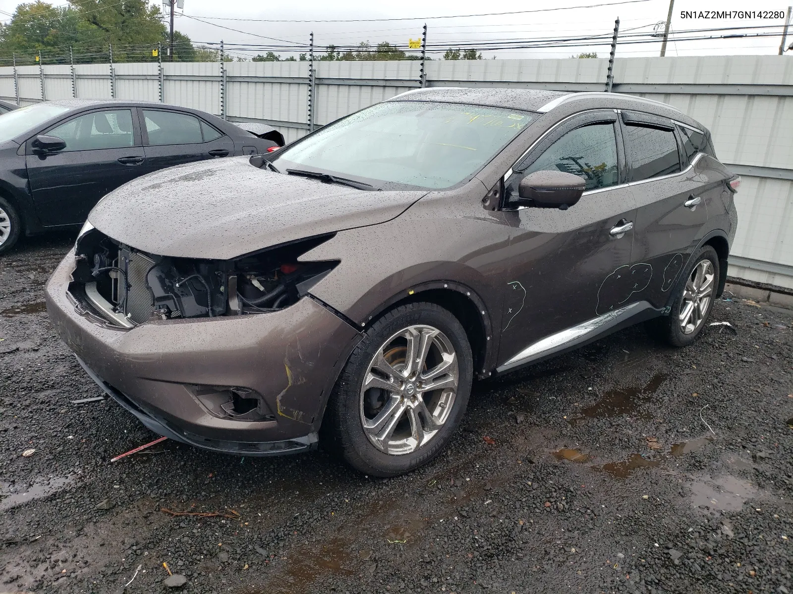 2016 Nissan Murano S VIN: 5N1AZ2MH7GN142280 Lot: 66585164