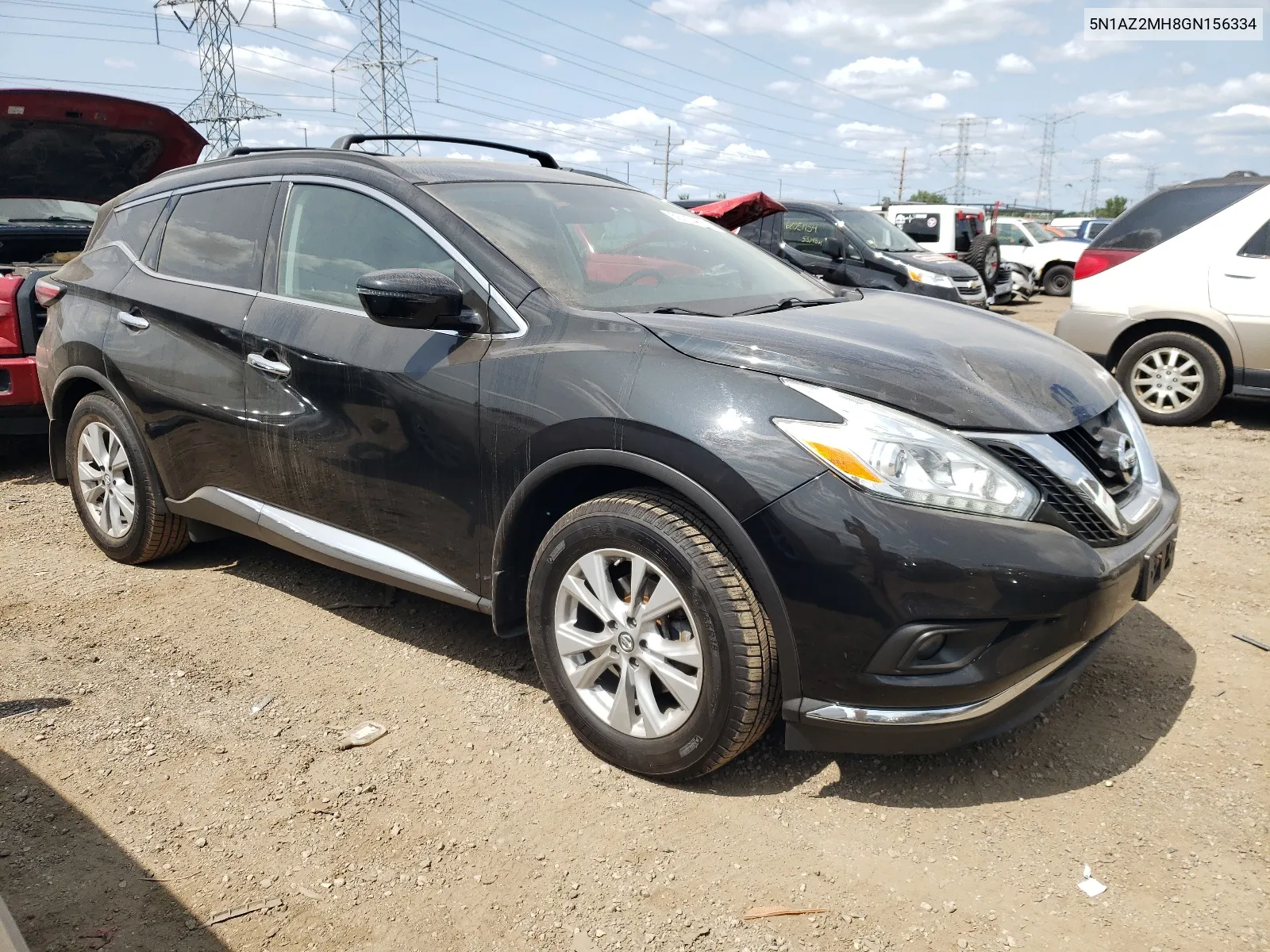 2016 Nissan Murano S VIN: 5N1AZ2MH8GN156334 Lot: 66757514