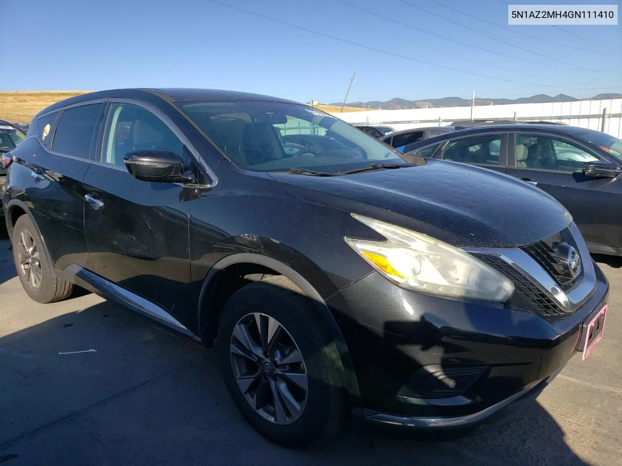 2016 Nissan Murano S VIN: 5N1AZ2MH4GN111410 Lot: 67740264