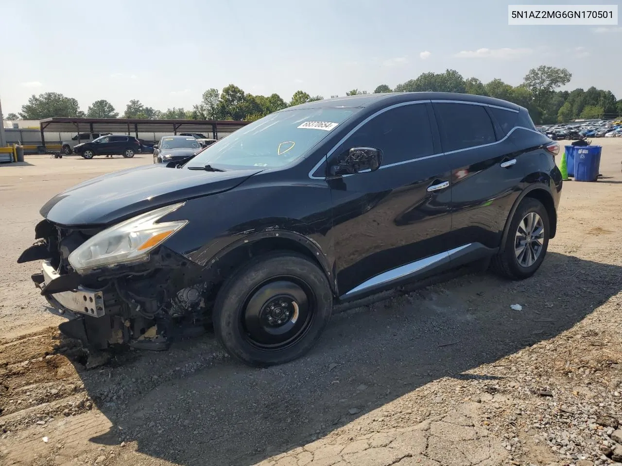 2016 Nissan Murano S VIN: 5N1AZ2MG6GN170501 Lot: 68370654