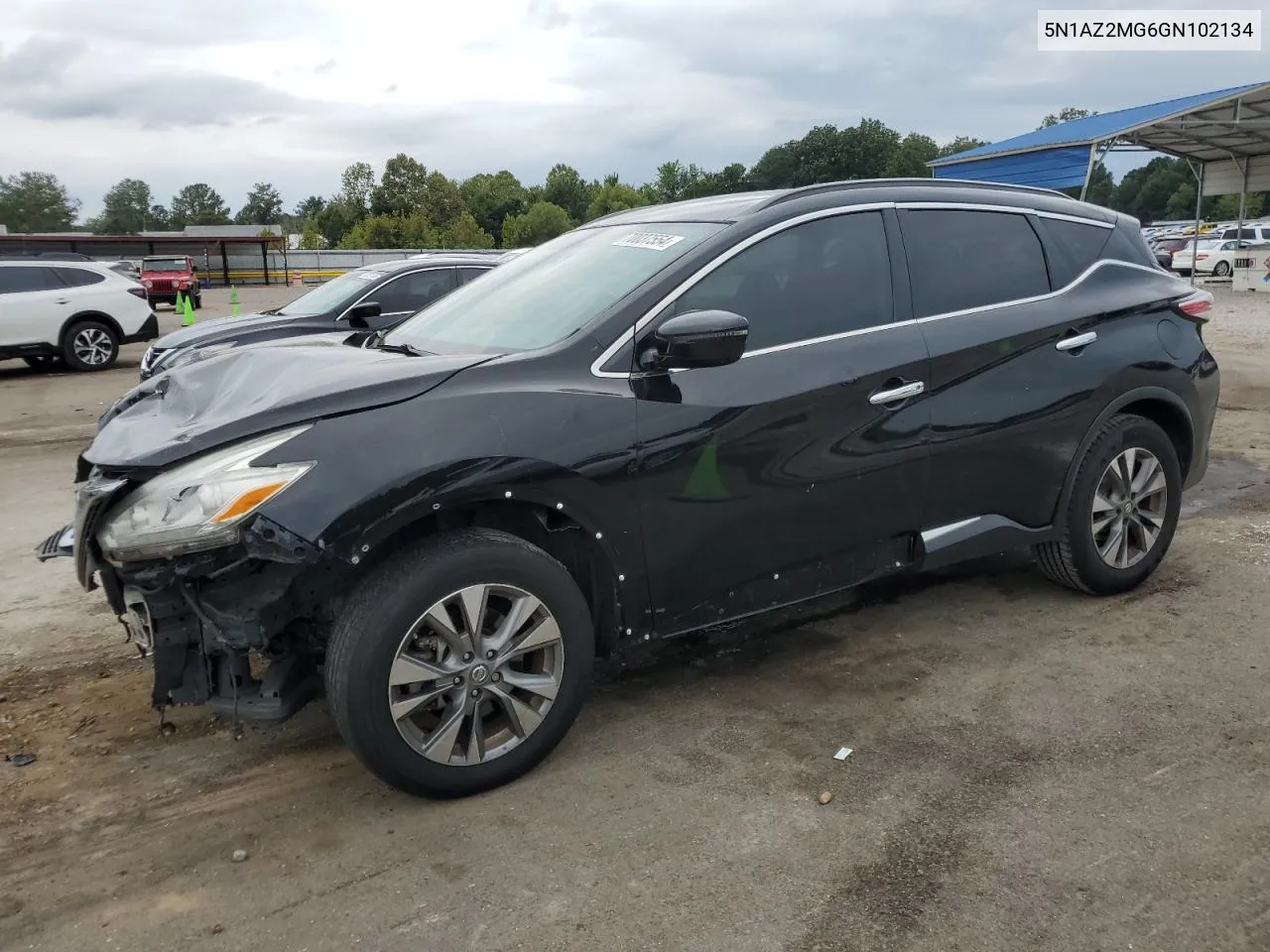 2016 Nissan Murano S VIN: 5N1AZ2MG6GN102134 Lot: 70037554