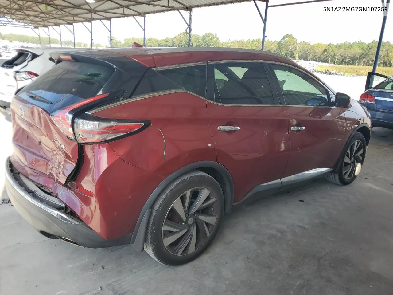 2016 Nissan Murano S VIN: 5N1AZ2MG7GN107259 Lot: 71467984