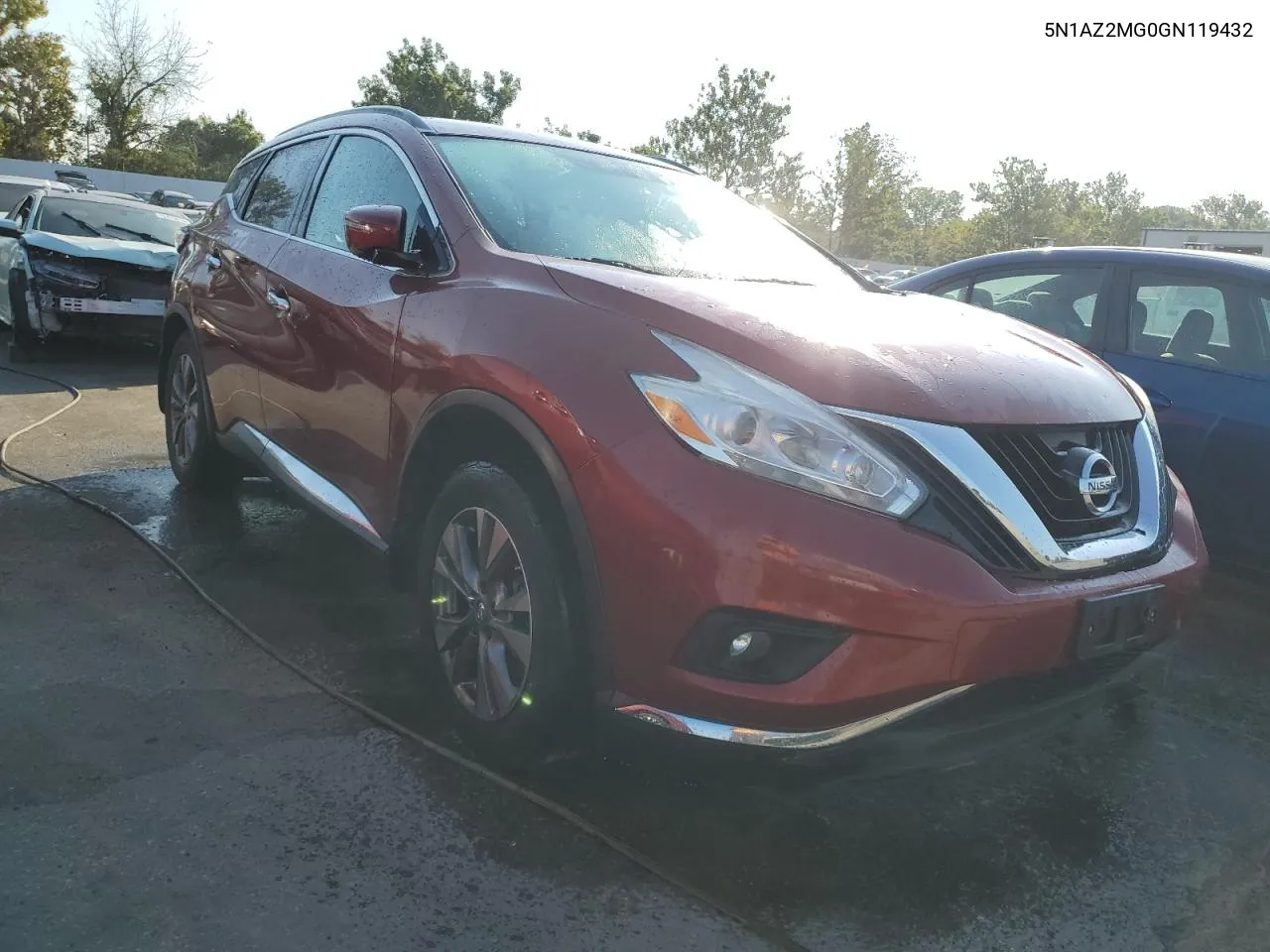 2016 Nissan Murano S VIN: 5N1AZ2MG0GN119432 Lot: 72000904