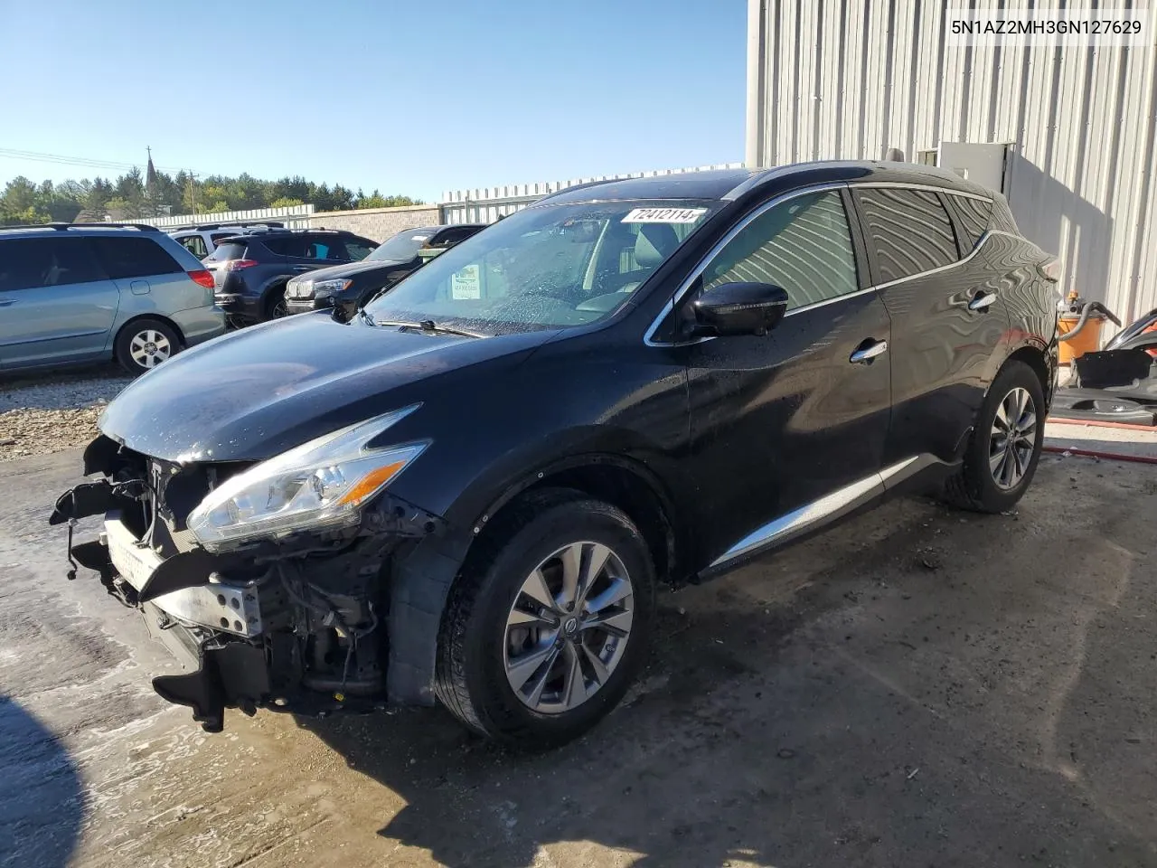 2016 Nissan Murano S VIN: 5N1AZ2MH3GN127629 Lot: 72412114