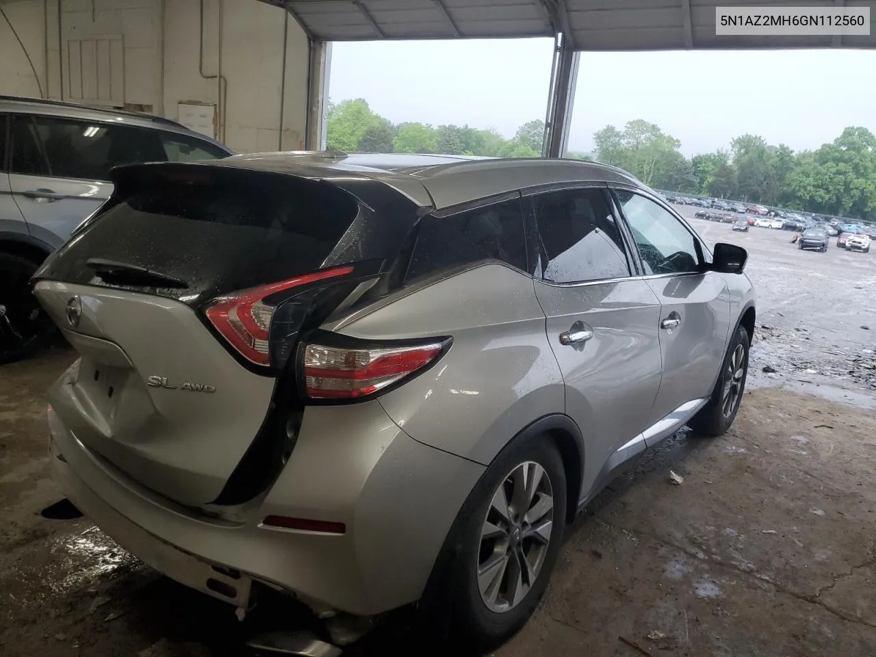 2016 Nissan Murano S VIN: 5N1AZ2MH6GN112560 Lot: 72698994