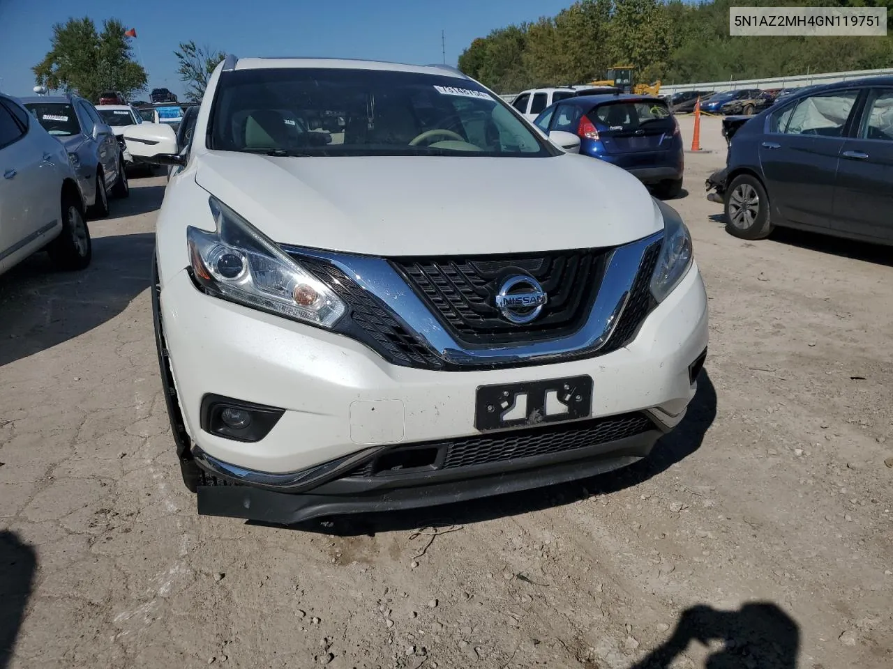 2016 Nissan Murano S VIN: 5N1AZ2MH4GN119751 Lot: 73148754