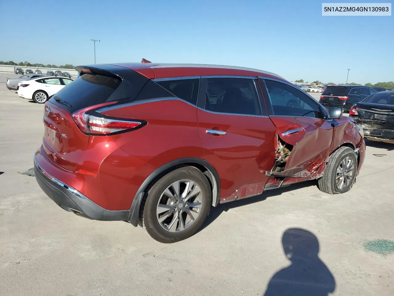 2016 Nissan Murano S VIN: 5N1AZ2MG4GN130983 Lot: 73579864