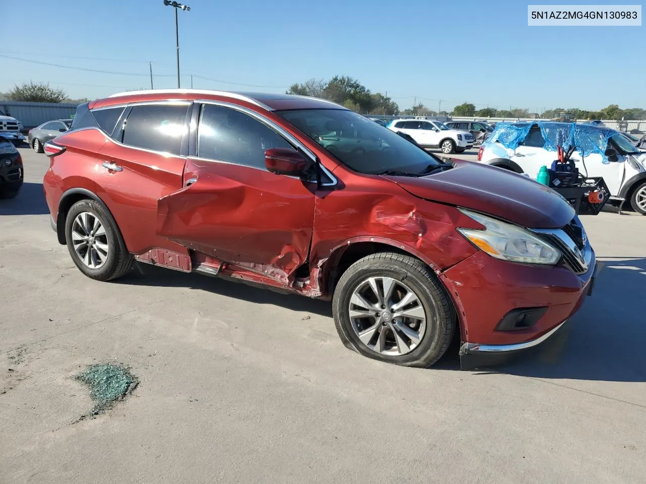 2016 Nissan Murano S VIN: 5N1AZ2MG4GN130983 Lot: 73579864