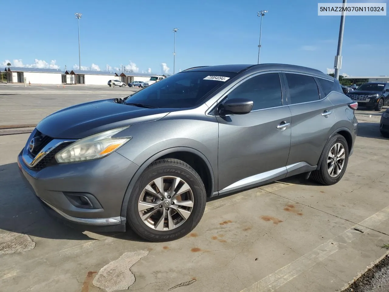 2016 Nissan Murano S VIN: 5N1AZ2MG7GN110324 Lot: 73864094