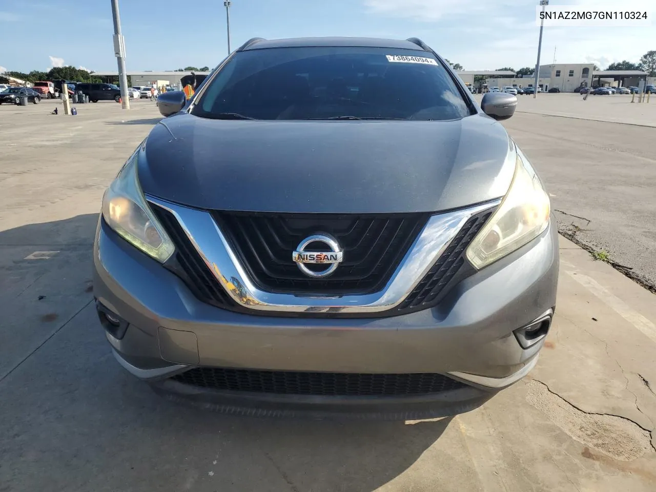 2016 Nissan Murano S VIN: 5N1AZ2MG7GN110324 Lot: 73864094