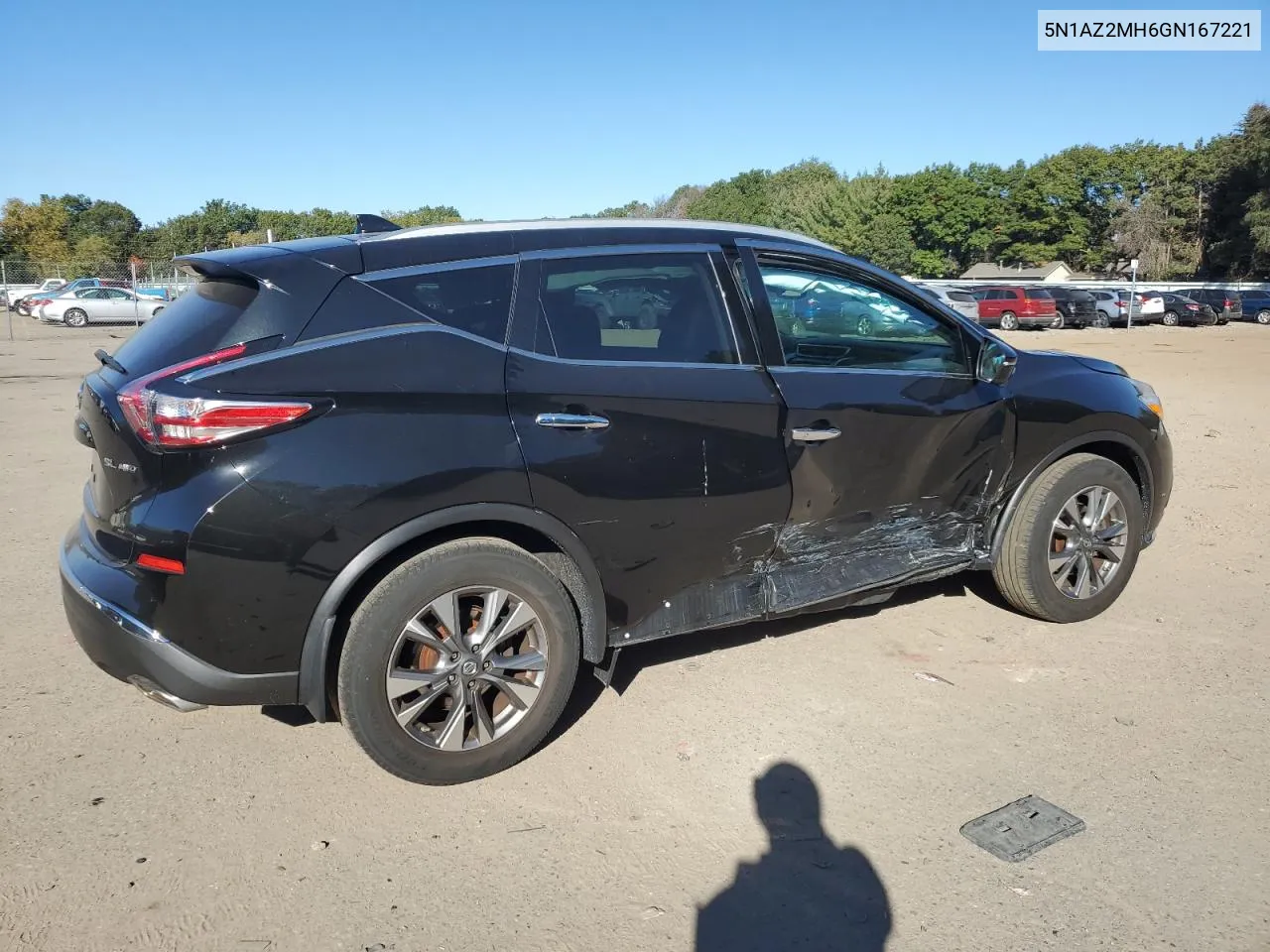 2016 Nissan Murano S VIN: 5N1AZ2MH6GN167221 Lot: 75077184