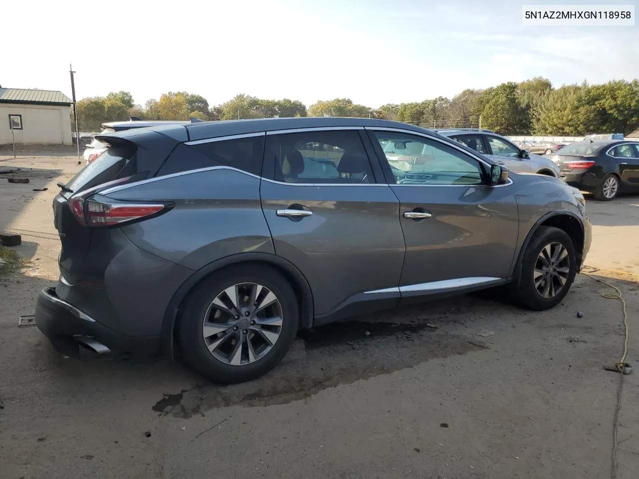 2016 Nissan Murano S VIN: 5N1AZ2MHXGN118958 Lot: 75707484