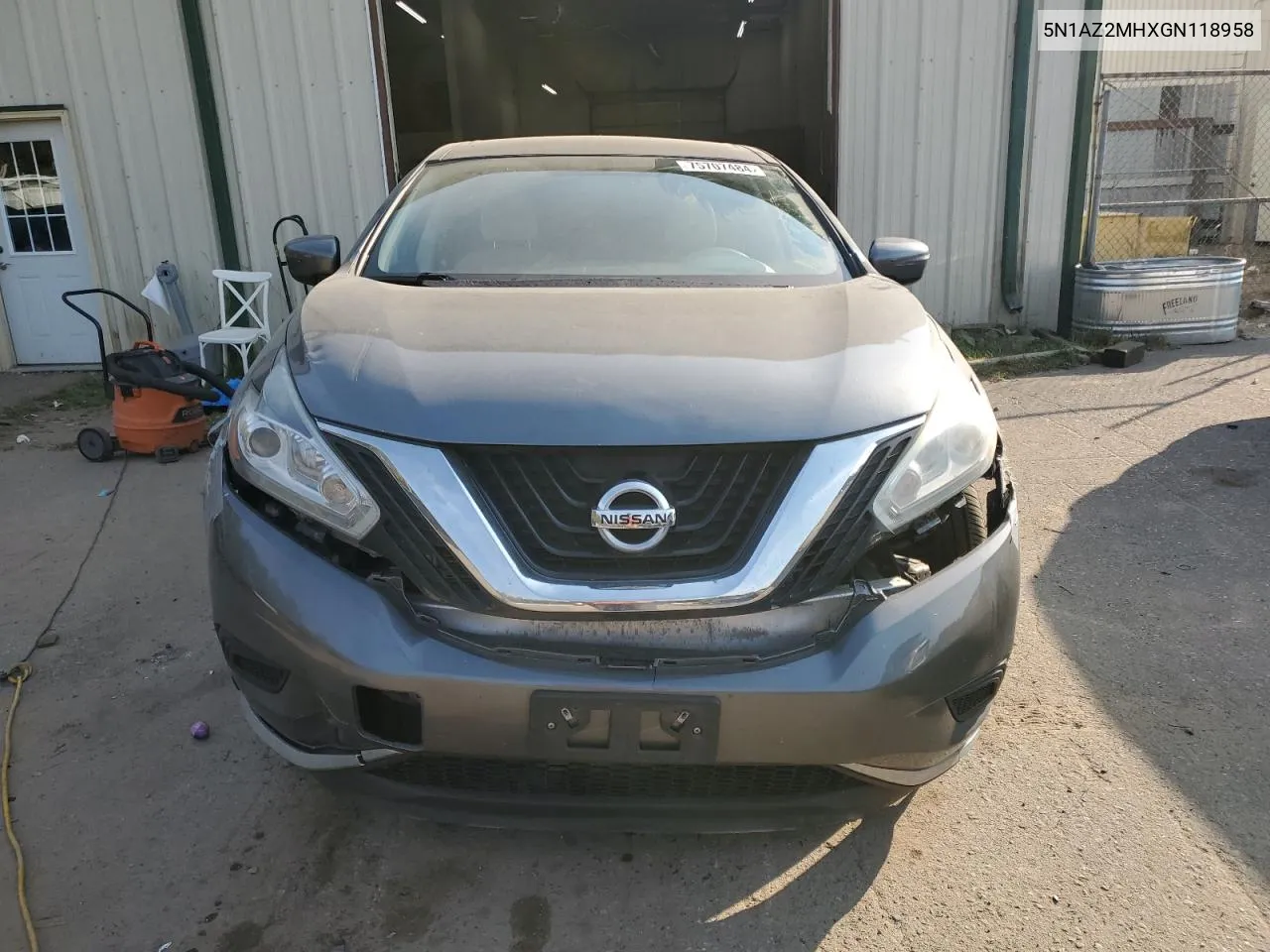 2016 Nissan Murano S VIN: 5N1AZ2MHXGN118958 Lot: 75707484