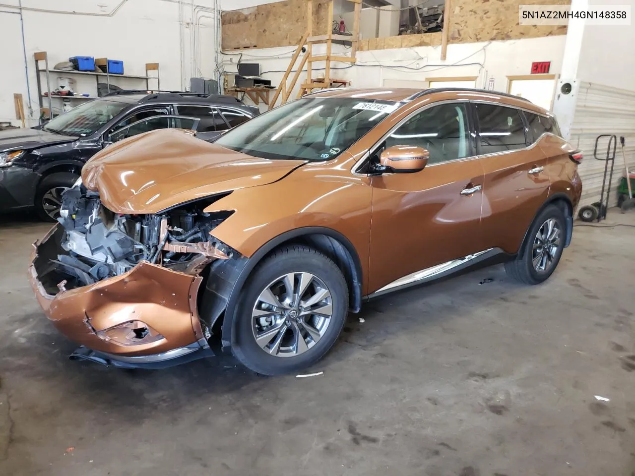 2016 Nissan Murano S VIN: 5N1AZ2MH4GN148358 Lot: 76121484