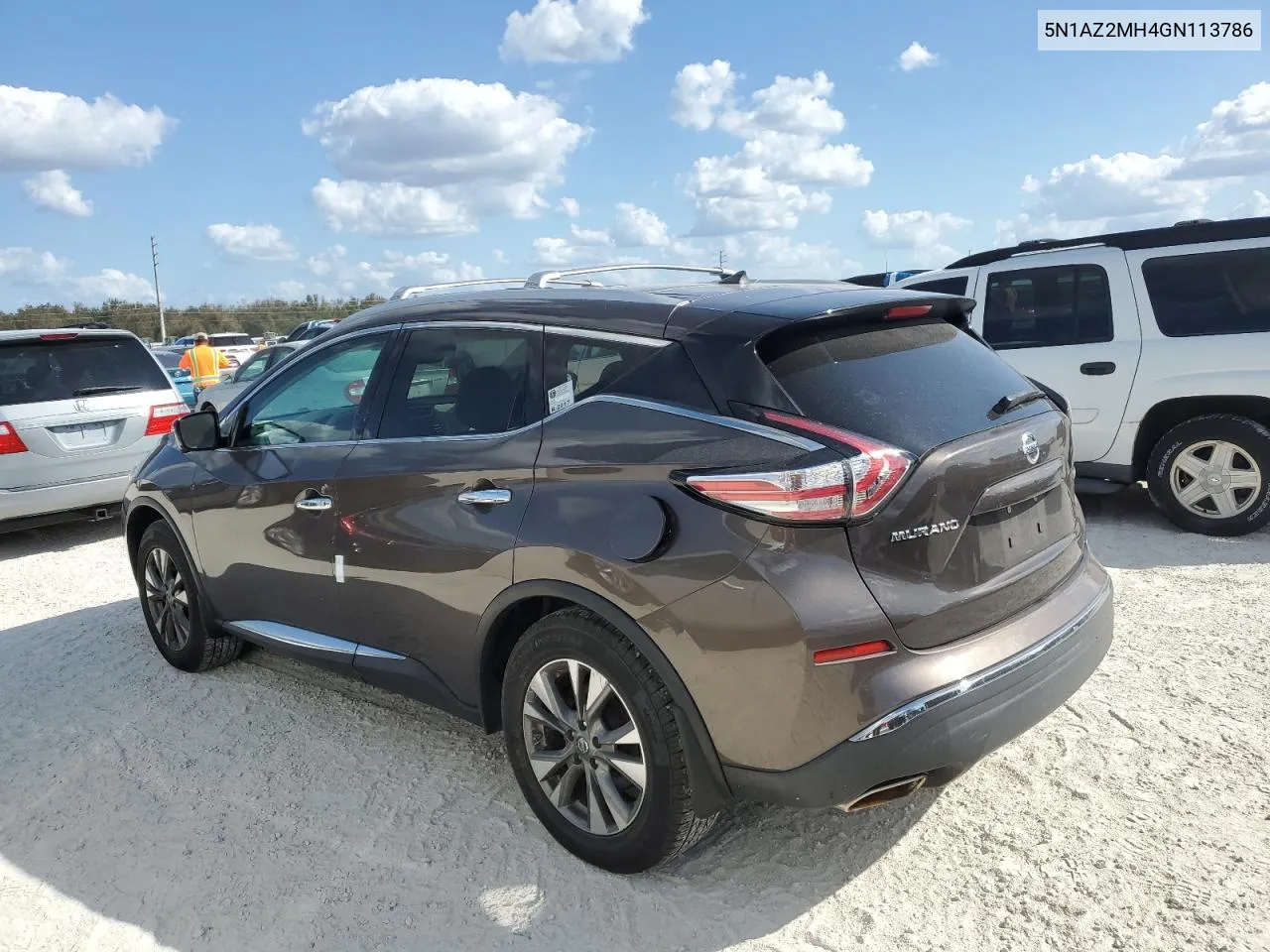 2016 Nissan Murano S VIN: 5N1AZ2MH4GN113786 Lot: 77697344