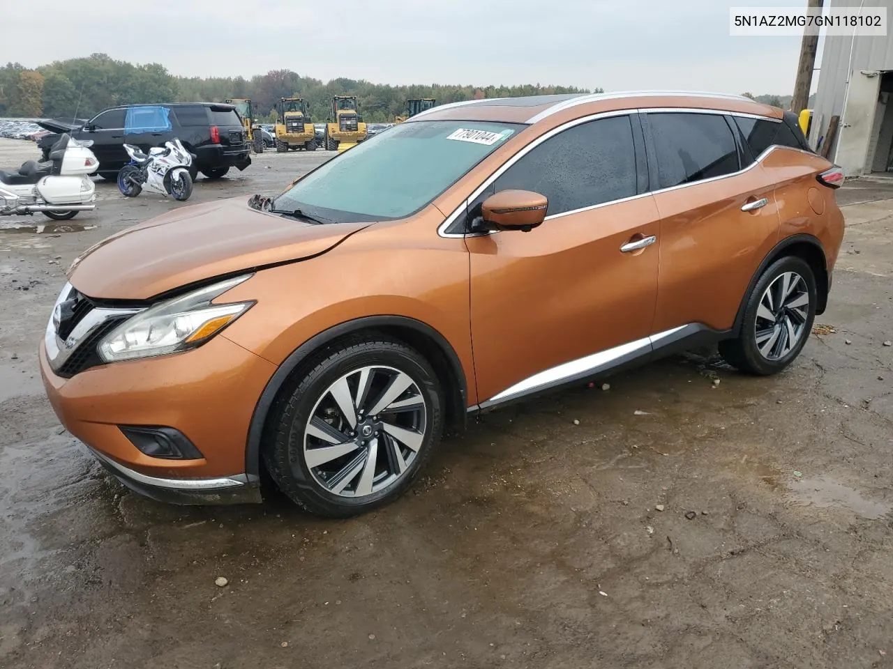 5N1AZ2MG7GN118102 2016 Nissan Murano S