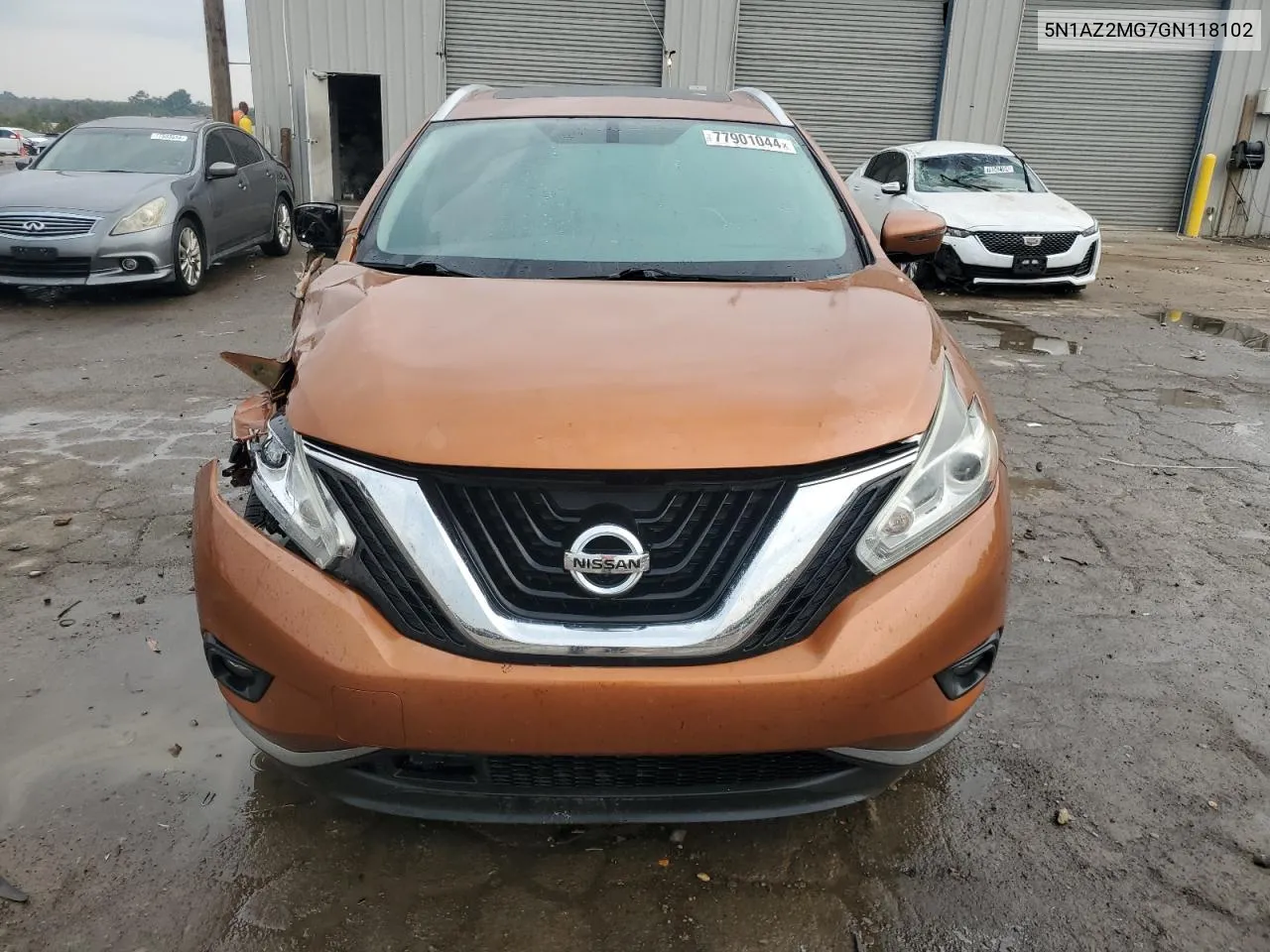 5N1AZ2MG7GN118102 2016 Nissan Murano S