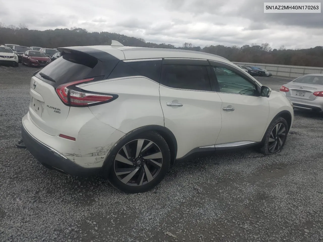 2016 Nissan Murano S VIN: 5N1AZ2MH4GN170263 Lot: 79845394