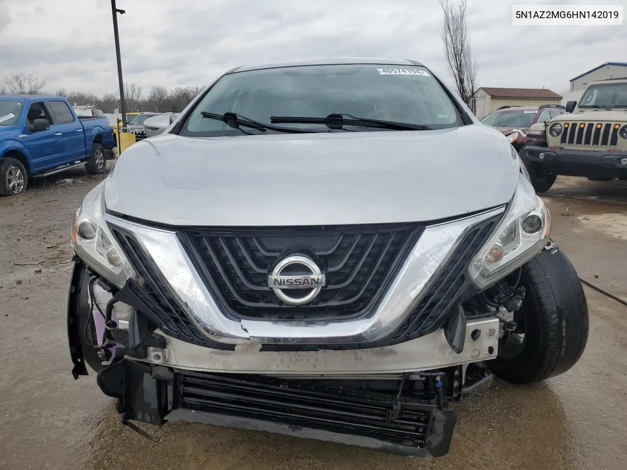 2017 Nissan Murano S VIN: 5N1AZ2MG6HN142019 Lot: 40574194