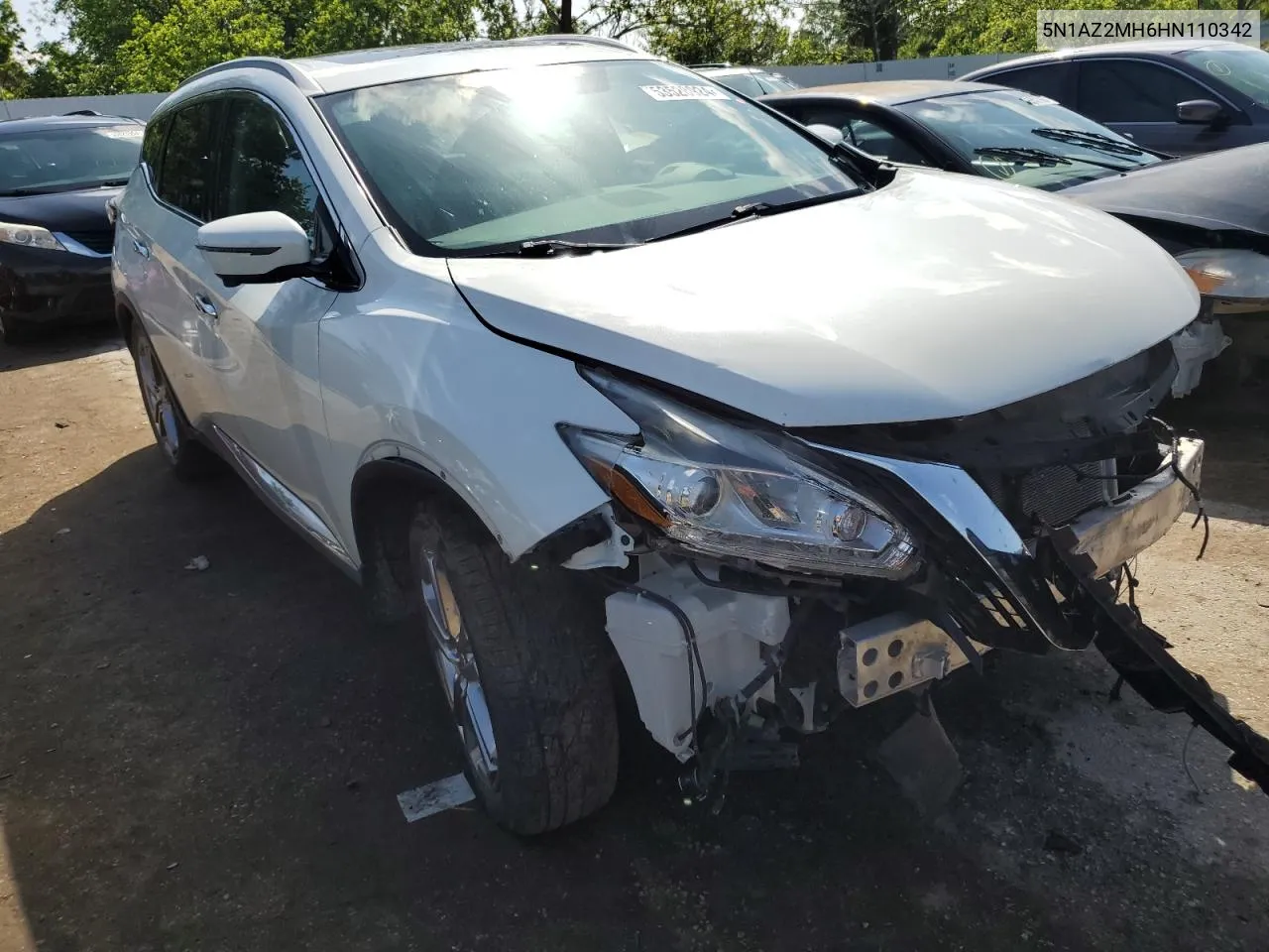 5N1AZ2MH6HN110342 2017 Nissan Murano S