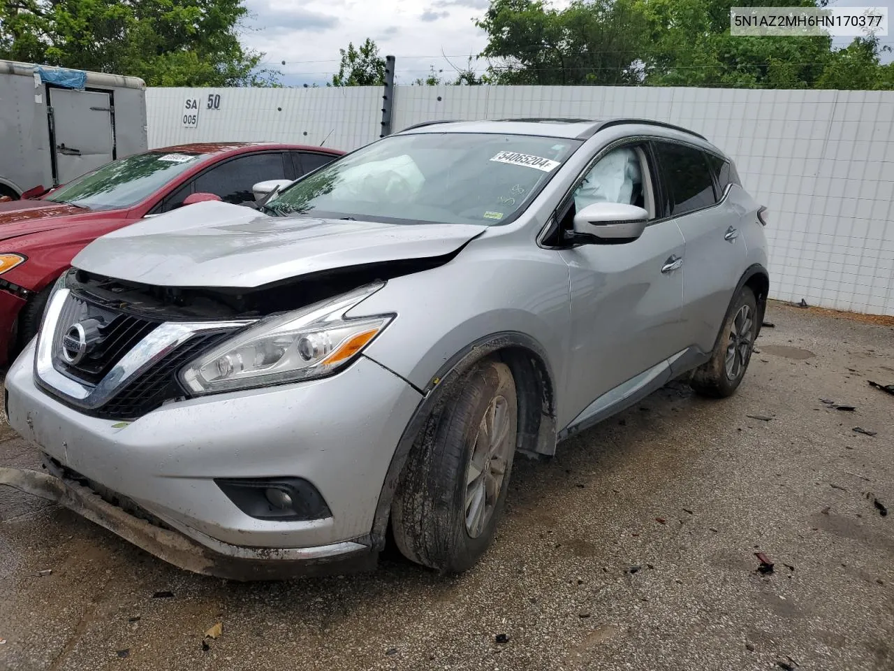 2017 Nissan Murano S VIN: 5N1AZ2MH6HN170377 Lot: 54065204