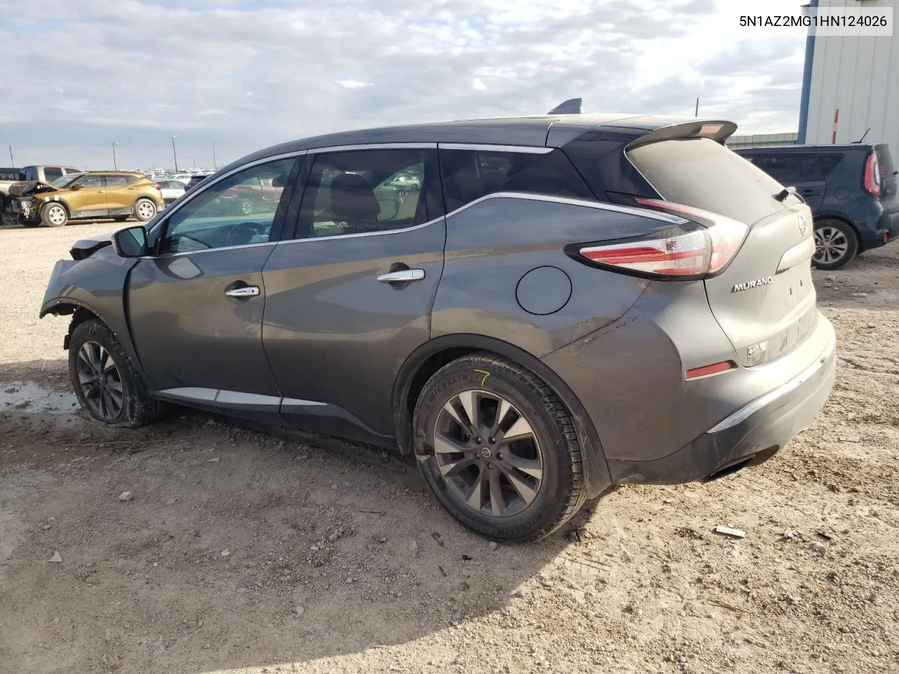 2017 Nissan Murano S VIN: 5N1AZ2MG1HN124026 Lot: 54681854