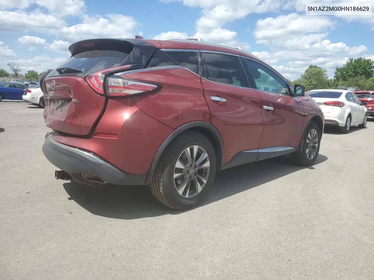 2017 Nissan Murano S VIN: 5N1AZ2MG0HN186629 Lot: 57212444