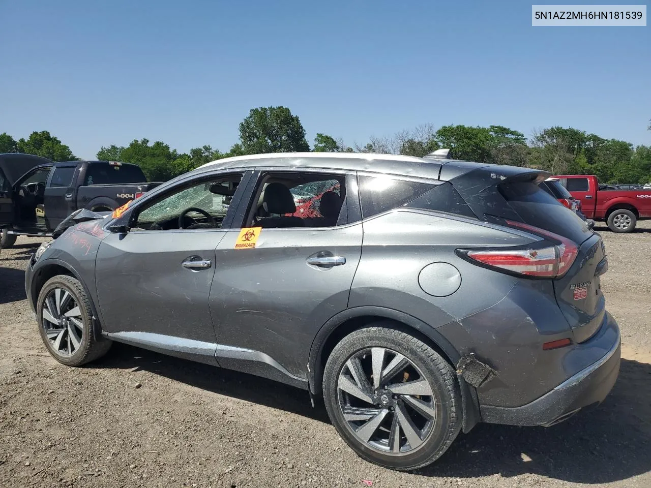 5N1AZ2MH6HN181539 2017 Nissan Murano S