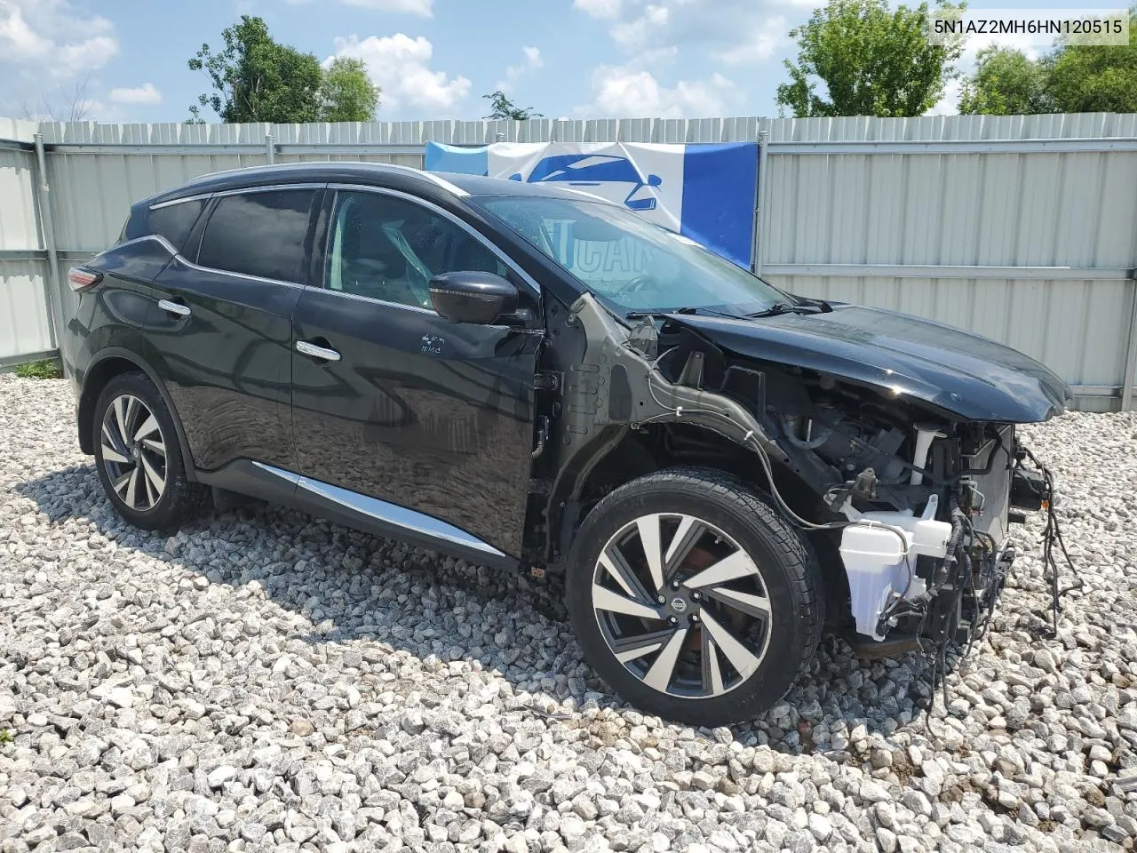 5N1AZ2MH6HN120515 2017 Nissan Murano S