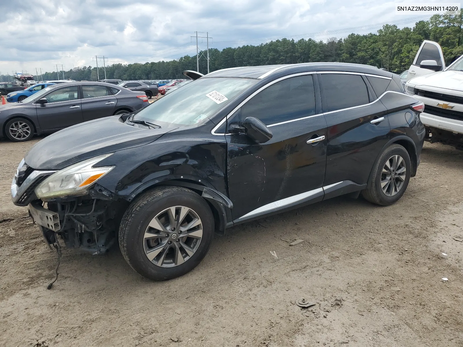 2017 Nissan Murano S VIN: 5N1AZ2MG3HN114209 Lot: 62101334