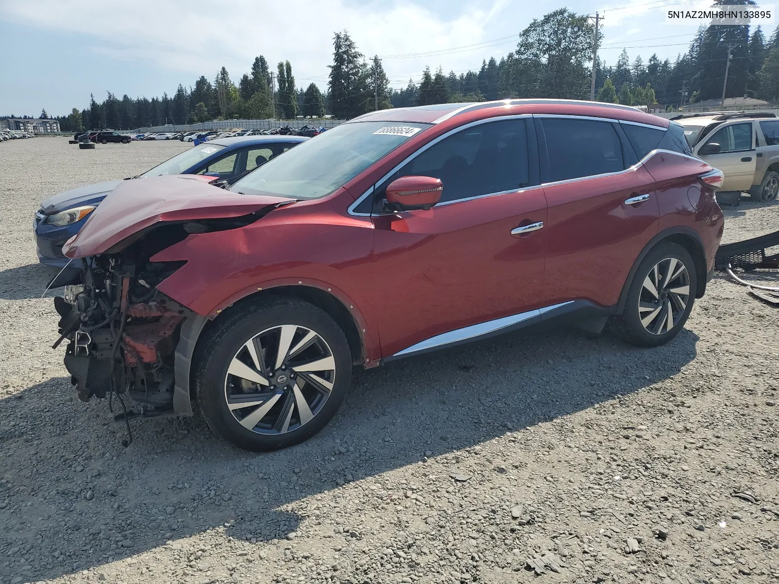 2017 Nissan Murano S VIN: 5N1AZ2MH8HN133895 Lot: 65866624