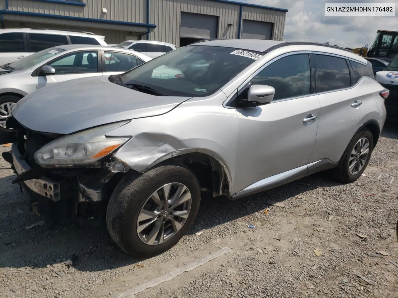 2017 Nissan Murano S VIN: 5N1AZ2MH0HN176482 Lot: 66521604