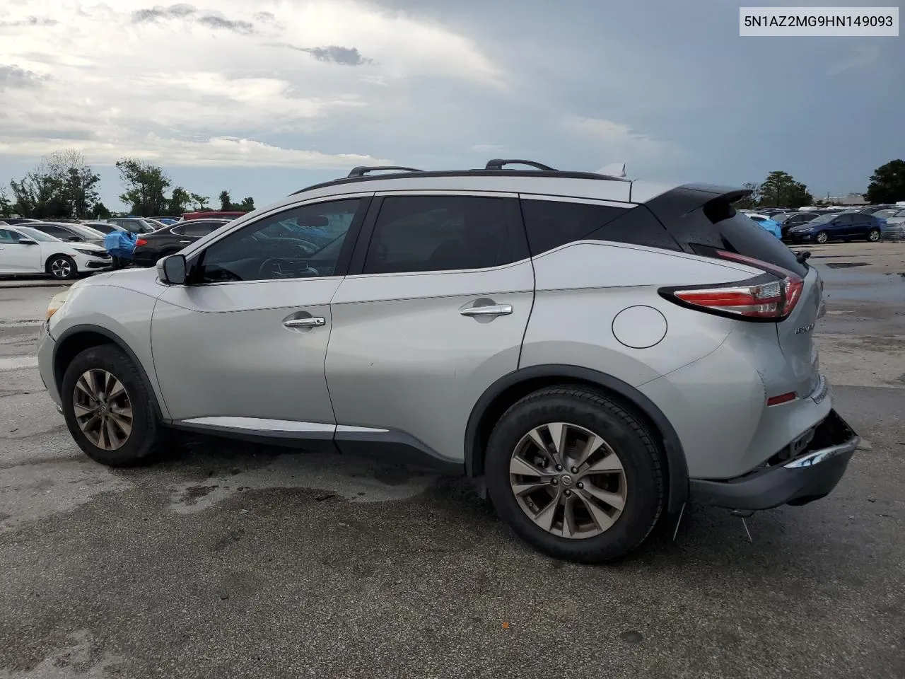 2017 Nissan Murano S VIN: 5N1AZ2MG9HN149093 Lot: 66936734