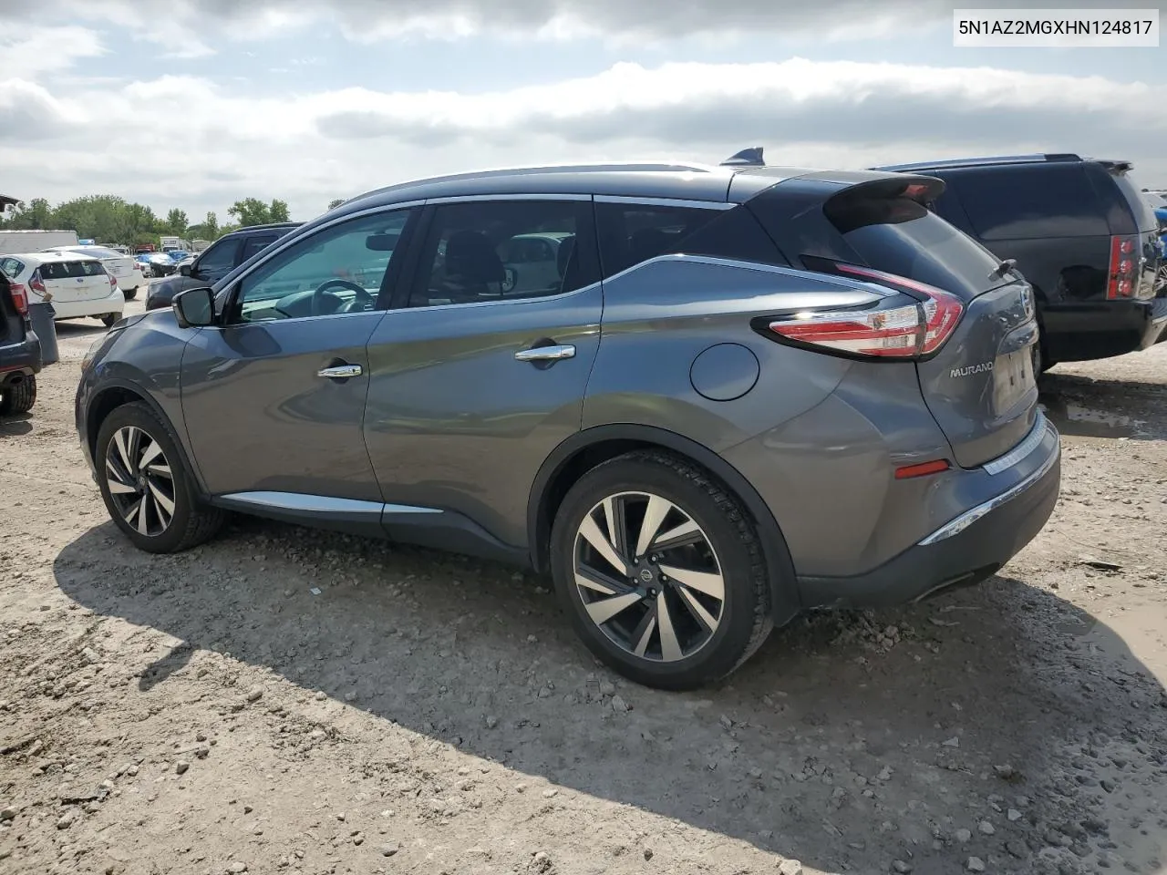 5N1AZ2MGXHN124817 2017 Nissan Murano S