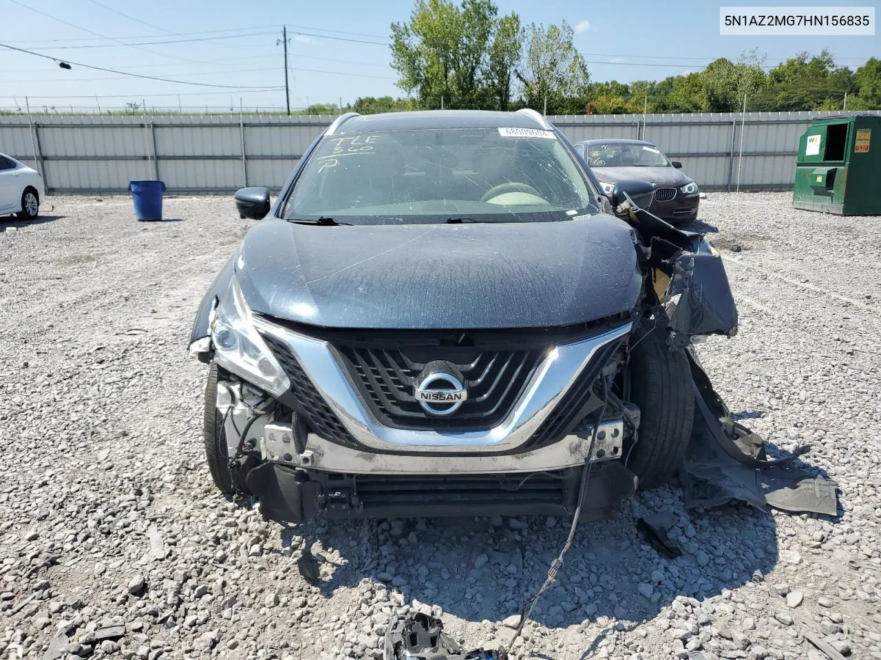 2017 Nissan Murano S VIN: 5N1AZ2MG7HN156835 Lot: 68009604