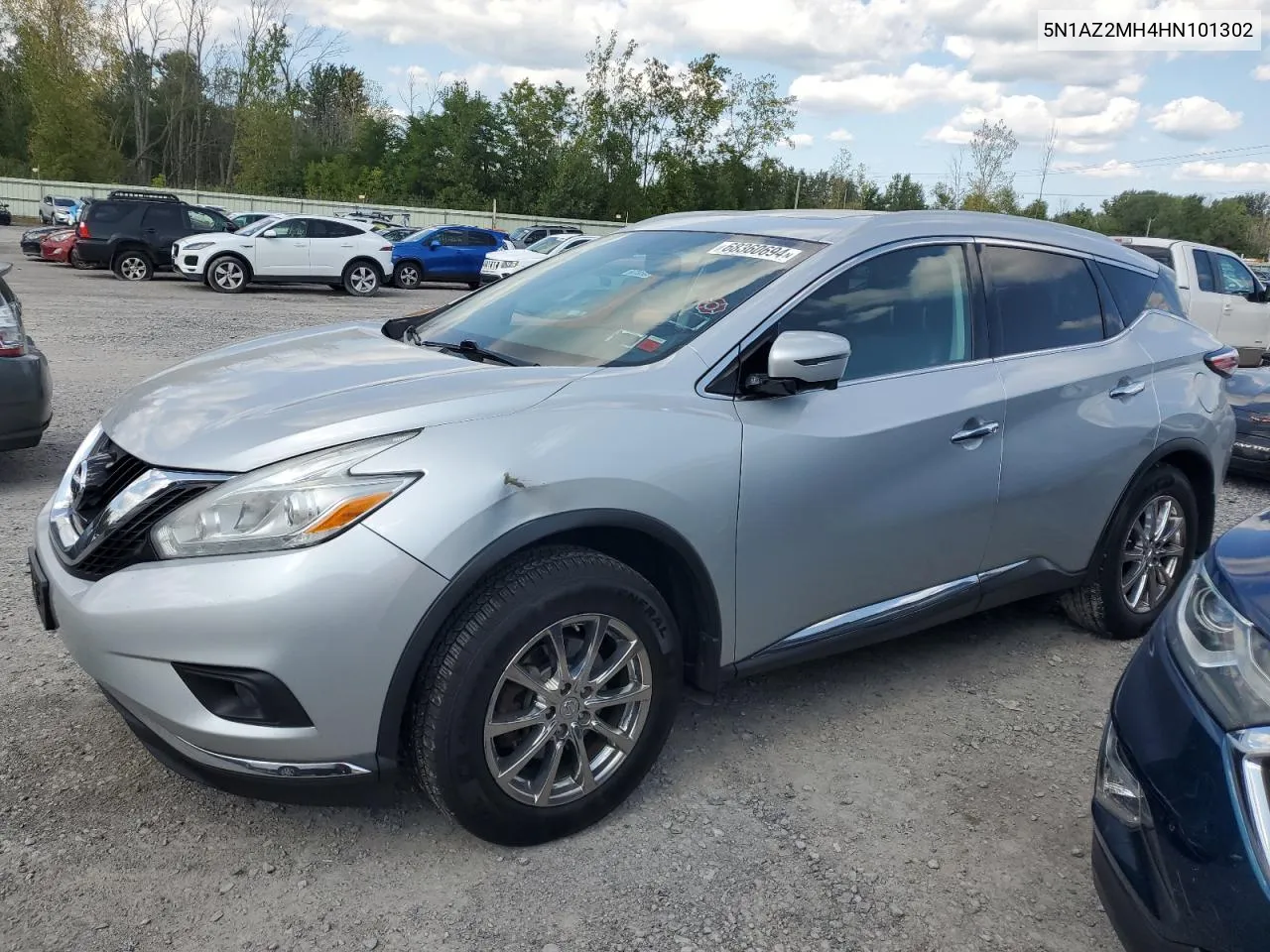 2017 Nissan Murano S VIN: 5N1AZ2MH4HN101302 Lot: 68360694