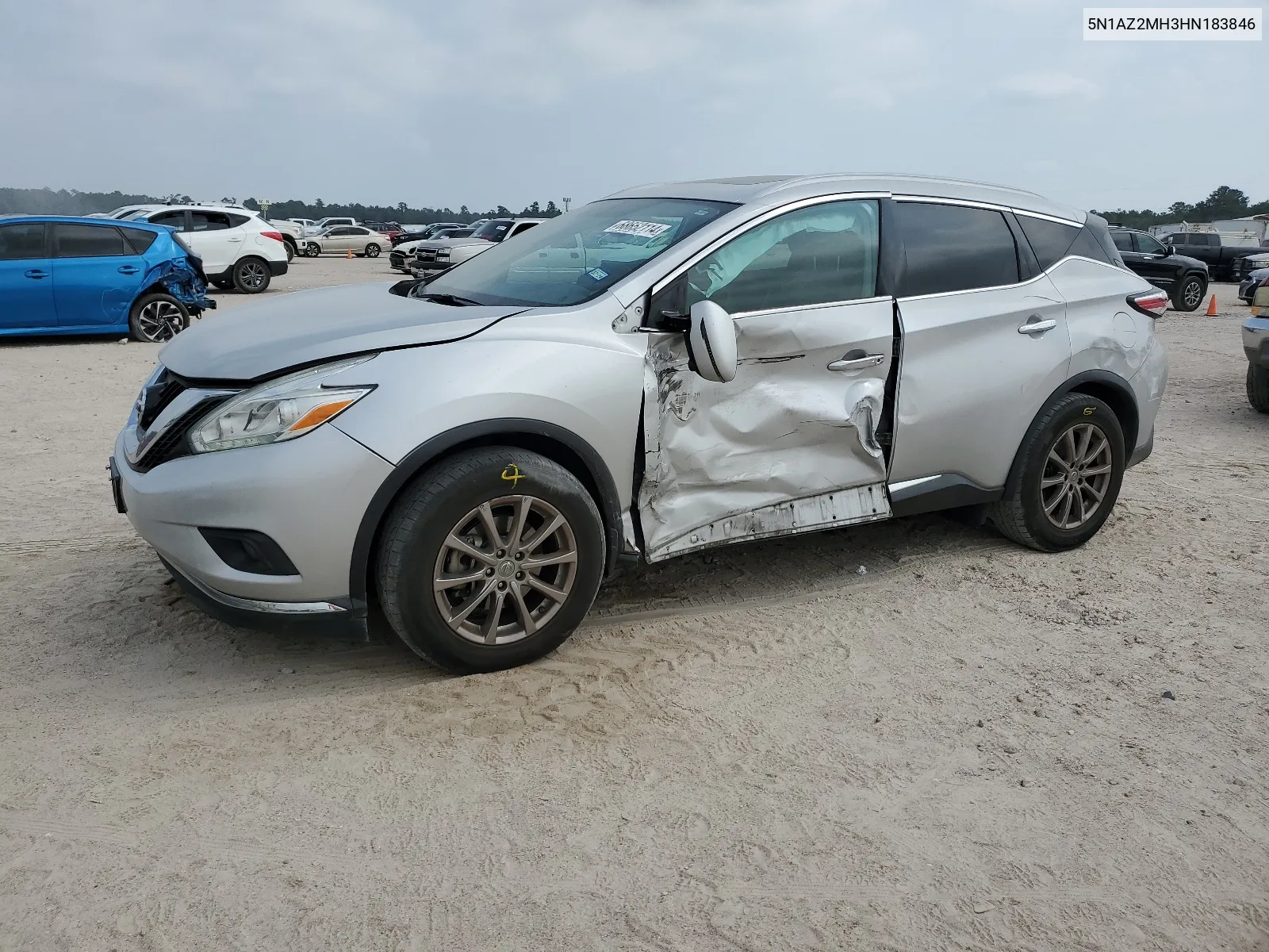 5N1AZ2MH3HN183846 2017 Nissan Murano S