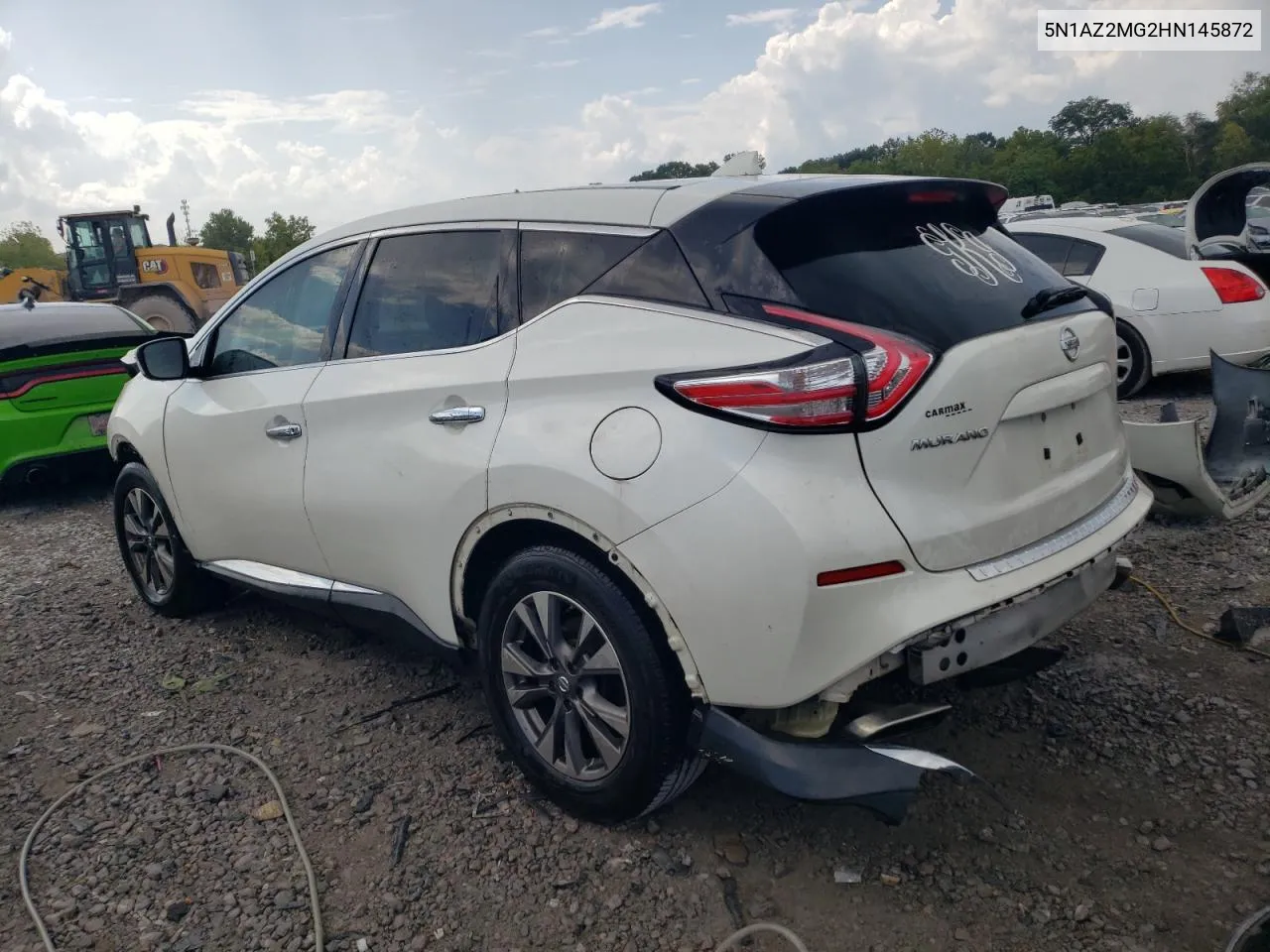 5N1AZ2MG2HN145872 2017 Nissan Murano S