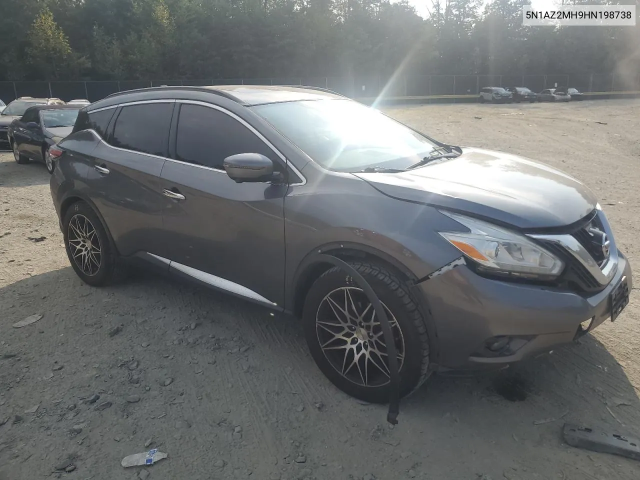 2017 Nissan Murano S VIN: 5N1AZ2MH9HN198738 Lot: 69541694