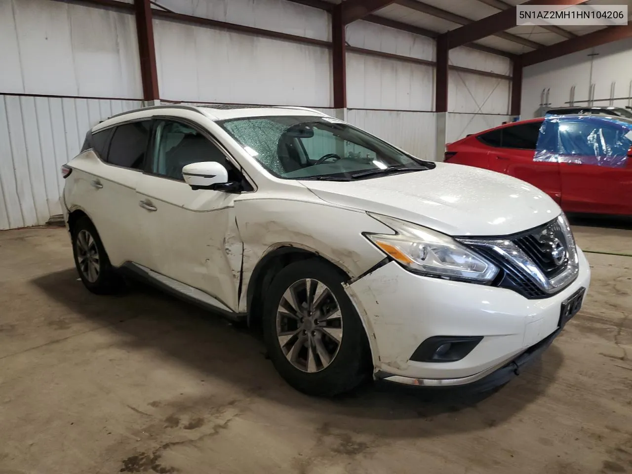 2017 Nissan Murano S VIN: 5N1AZ2MH1HN104206 Lot: 71998254