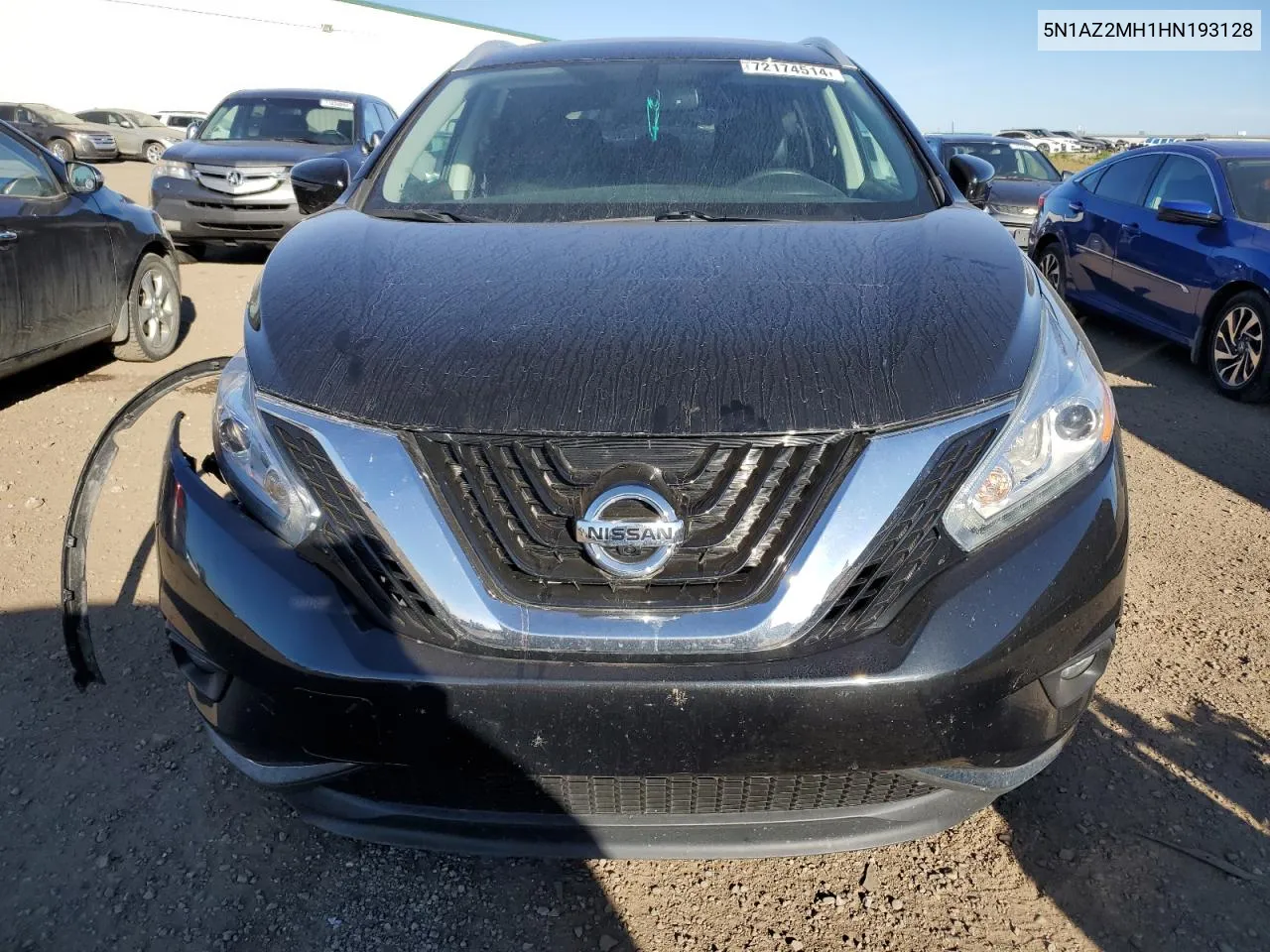 2017 Nissan Murano S VIN: 5N1AZ2MH1HN193128 Lot: 72174514