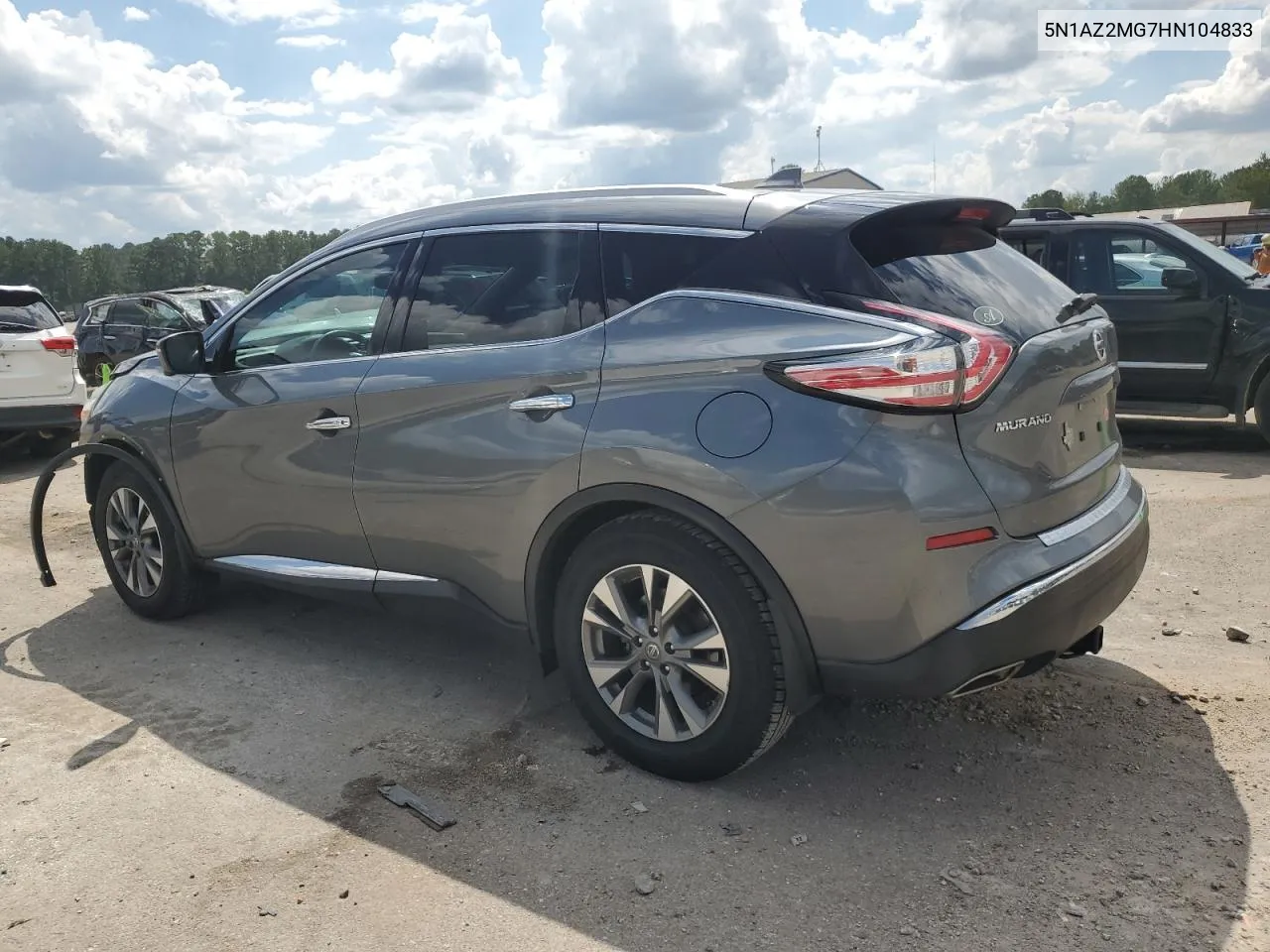 5N1AZ2MG7HN104833 2017 Nissan Murano S